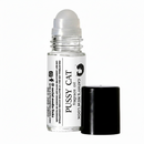 Pussy Cat fragrance oil roll-on by Cathy’s New Look, perfume oil in a clear glass bottle with a black cap