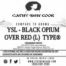 YSL Black Opium Over Red (L) Type eau de parfum label by Cathy’s New Look