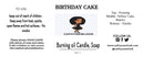 Birthday Cake Fragrance Candle And Soap Vanilla Frosting Yellow Cake