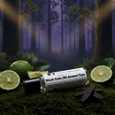 Body oil fragrance: Cathy’s New Look Black Code Armani Type bottle with lime and vanilla pods.
