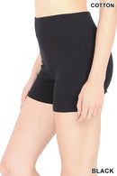 ZENANA Premium Cotton Short Pants With Wide Waist Band Cathy,s new look
