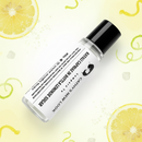 Kayali Capri Lemon Sugar body oil fragrance bottle by Cathy’s New Look, clear glass with black cap, 14ml
