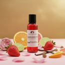 Body oil perfume Cathy-New Look Gingham Gorgeous bottle, red liquid with black cap.