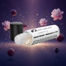 Ariana Grande Moonlight L-Type body oil fragrance bottle; clear glass with a black cap, Cathy’s New Look.