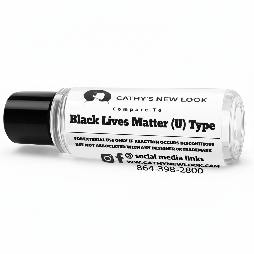 Black Lives Matter (U) Type body oil fragrance bottle by Cathy’s New Look