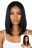 IT'S YOU WIG synthetic lace front LFP200 Becca bob wig, black straight style by Cathy Burgess Shop