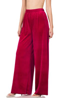 VELVET WIDE LEG PANTS - Cathy,s new look 