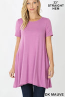 LONGLINE FLARED TOP WITH SIDE POCKETS