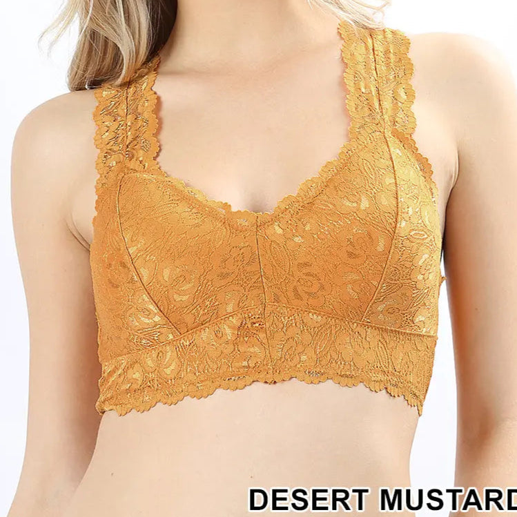 PLUS STRETCH LACE BRALETTE WITH REMOVABLE BRA PADS LT-6324X - Cathy,s new look 